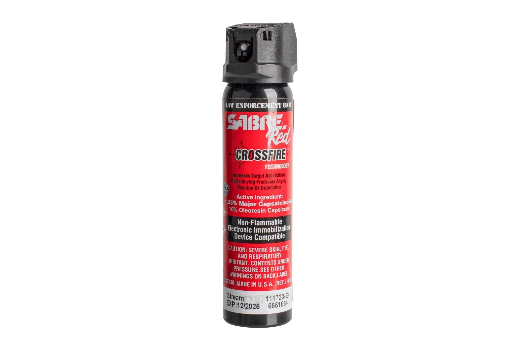 SABRE Red 1.33% MC 3.0oz Crossfire Stream MK-4 - ASTM E3215-19 Certified